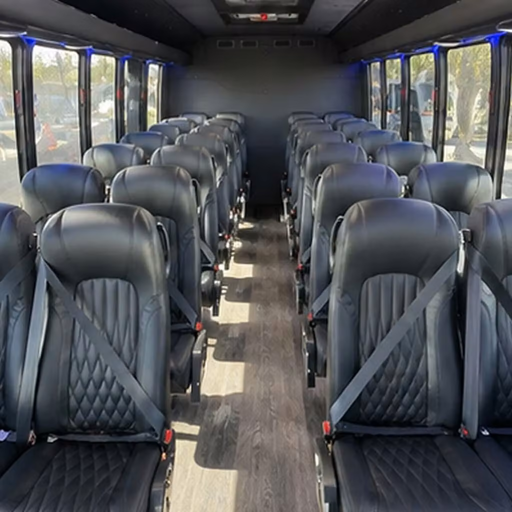 25 passenger minibus interior