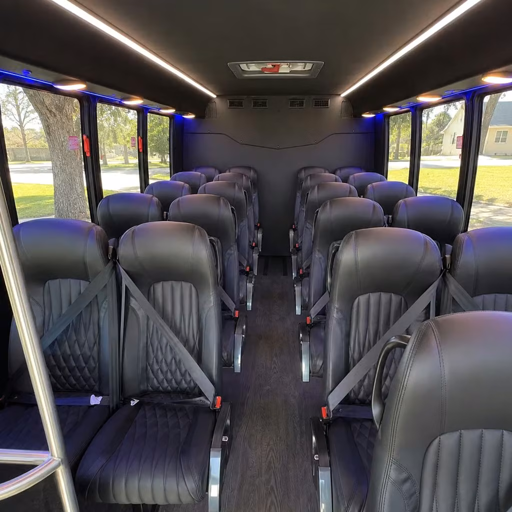 28 passenger minibus interior