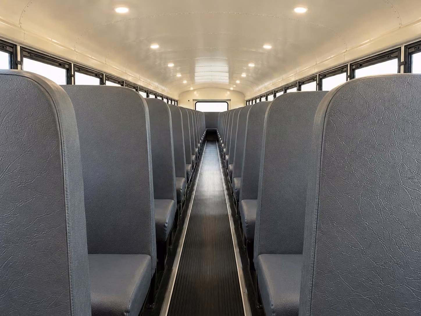 school bus inside